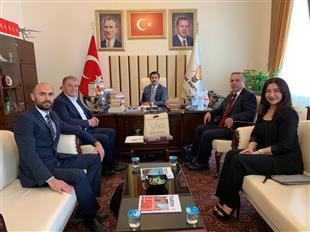 Ak Parti Grup Başkan Vekili Sayın Cahit Özkan beyi ziyaret ettik.